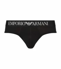 Armani Logo Briefs 00020 BLACK
