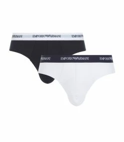 Armani Stretch Cotton Briefs (Pack of 2) 10410 WHITE