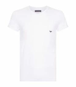 Armani Stretch Cotton Eagle T-Shirt 00010 WHITE Pyjamas